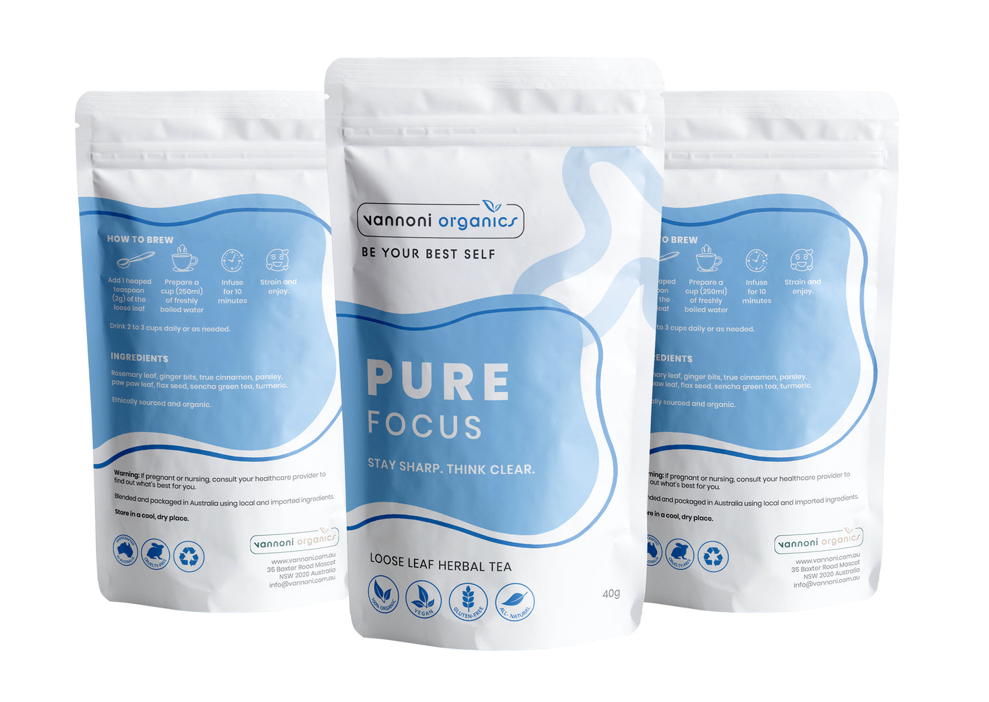 Pure Focus Tea - Stay Sharp. Think Clear.
