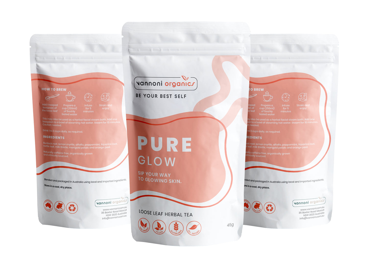 Pure Glow Tea - Sip your way to Glowing Skin.