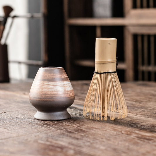 Japanese Matcha Ritual Set – Ceramic & Bamboo